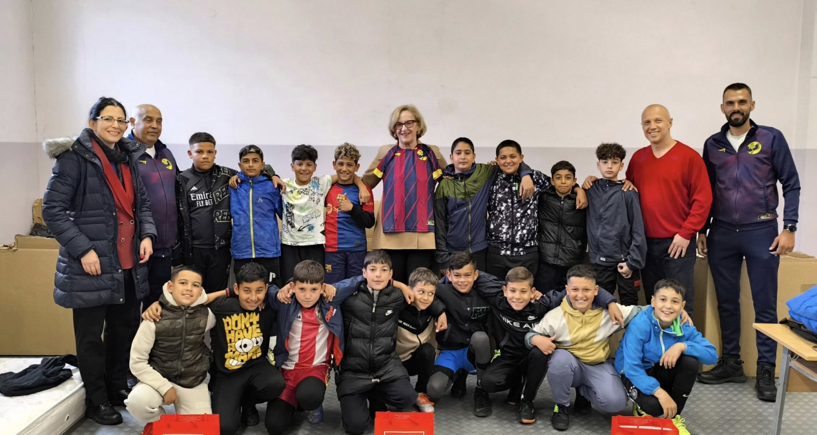 Football training for Roma children in Fakulteta district in Sofia